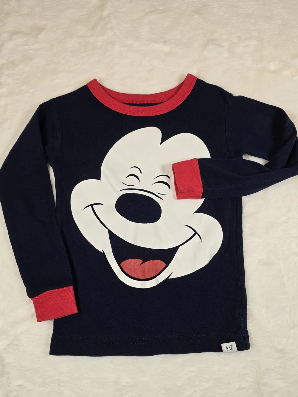 Gap X Disney Kids Navy and Red Mickey Mouse Pajama Set
